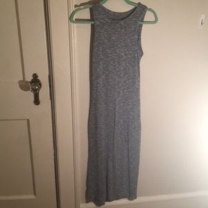 Blue grey midi dress